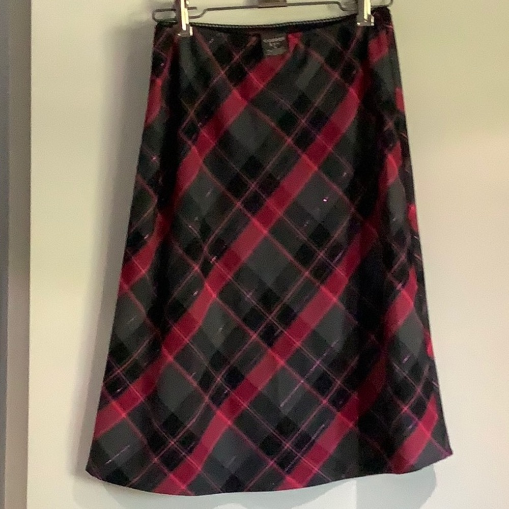 Burgundy & Black skirt